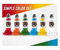 Набір фарб World Famous Ink - Simple Color 6 set 30 ml