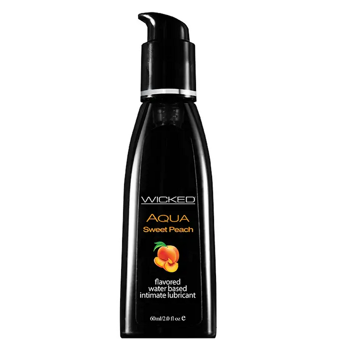 Оральний лубрикант зі смаком персика Wicked Aqua Peach Flavored