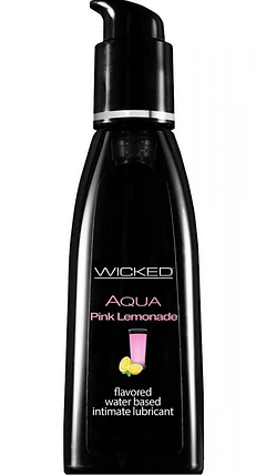 Їстівний лубрикант зі смаком лимонаду Wicked Aqua Pink Lemonade Flavored, фото 1