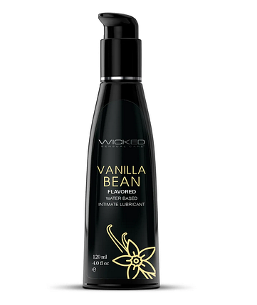 Їстівний лубрикант зі смаком ванілі Wicked Aqua Vanilla Bean Flavored 120 мл, фото 1