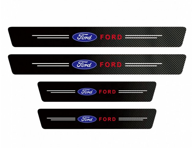 Захисна плівка накладка на пороги для Ford під карбон 4 шт./1 уп (KG-6876)