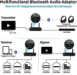 Bluetooth 5.0 EU 1Mii Приймач-передавач Bluetooth 5.0 1Mii B03Pro aptX HD HiFi 3.5 мм Aux Bluetooth адаптер, фото 2