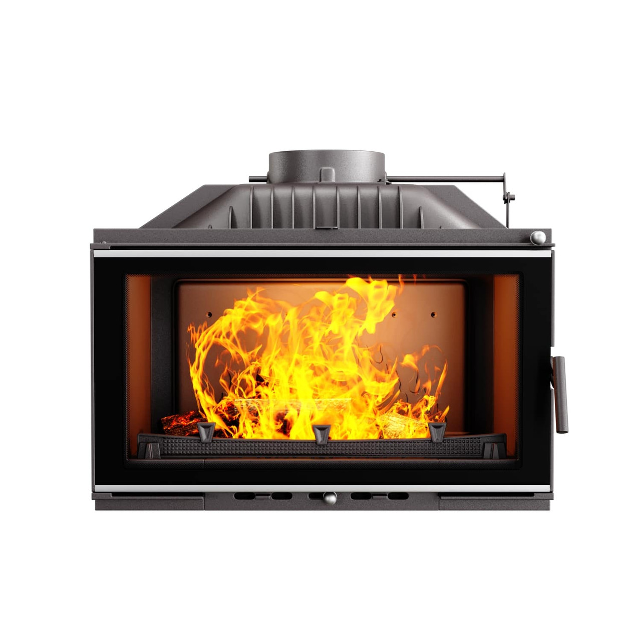Камінна топка KawMet 9,4 кВт Чавунна топка W16 для опалення будинку Чавунна дров’яна топка для дому 9,4 кВт