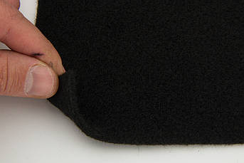 Автомобільний ковролін Superflex чорний, тягучий, щільність 450г/м2, товщина 4мм, ширина 205см