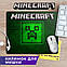 Килимок для мишки Minecraft "Кріпер" / Майнкрафт Розмір 22х18 см, фото 3