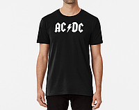Мужская и женская футболка с принтом AC DC