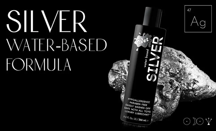 Лубрикант на водній основі без парабенів Wet Silver 178 мл, фото 4