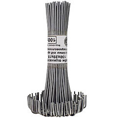 Скоби оцинковані для агроволокна та сітки від кротів 130х20х15 №1 100 шт