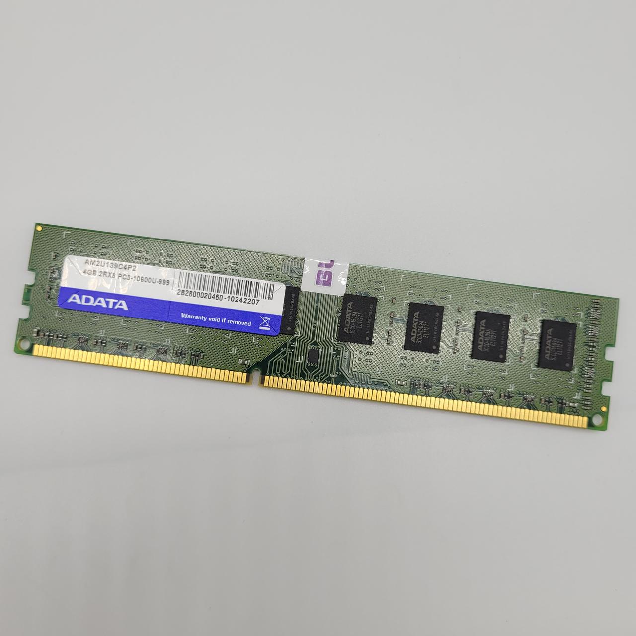 Оперативна пам'ять Adata DDR3 4Gb 1333MHz PC3 10600U 2R8 CL9 (AM2U139C4P2) Б/У