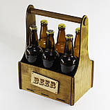 Ящик для пива з дерева з Вашим лого., фото 2