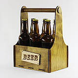 Ящик для пива з дерева з Вашим лого., фото 8