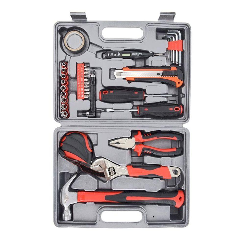 Набір інструментів для дому універсальний 34 в 1 "Майстер ПРО" у пластиковому кейсі на подарунок, фото 1
