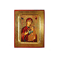 Иверская икона Божьей Матери ручная роспись 13,5 Х 16,5 см