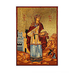 Ікона Свята Варвара ручний розпис 18 Х 24 см
