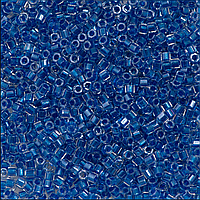 Бисер Miyuki Hex Cut Delica 11/0. Inside Color Lined Shimmering Blue (DBC920). Рубка. Цена за 5 грамм