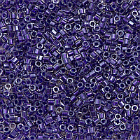 Бисер Miyuki Hex Cut Delica 11/0. Inside Dyed Color Dark Purple (DBC923). Рубка. Цена за 5 грамм