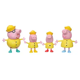 Набір фігурок Peppa Pig F2193 Дружна родина Пеппи, Дощовий день, Toyman