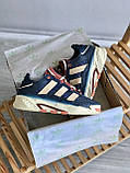 Кросівки чоловічі Adidas Niteball Blue Beige синій демісезонні стильні адідас найтбол модні на весну, фото 8