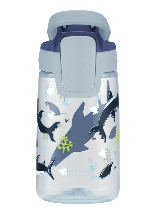 Пляшка для води дитяча Contigo Gizmo Sip 420 мл Macaroon Sharks (2136792)