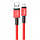 Кабель Hoco X85 Strength USB - MicroUSB 2.4A/1m (Червоний), фото 4
