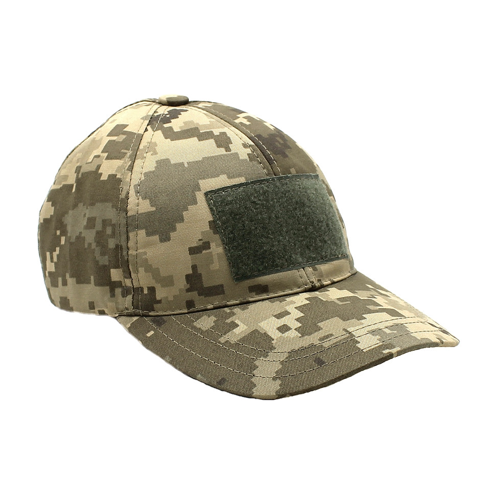 Тактична військова кепка піксель мм14 з липучкою під шеврон Камуфляжна армійська бейсболка кепка польова