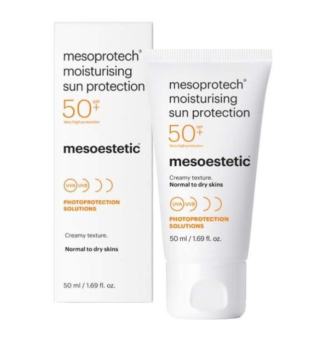 Солнцезащитный увлажняющий крем SPF50 Mesoestetic Moisturising Sun Protection SPF50, 50 мл - фото 1 - id-p1796087517