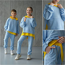 Спортивний дитячий яскравий костюм 1534, розміри 140,152