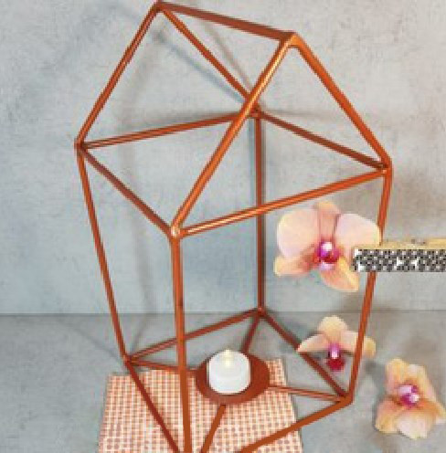 Підсвічник металевий у вітальню, спальню Дім Woody, фото 1