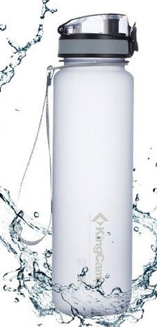 Пляшка для води KingCamp Tritan Bottle 1000ML (MEDIUM GRAY), фото 1