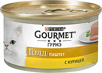 Вологий корм Purina Gourmet для котів паштет з куркою 85г. (7613031381494)