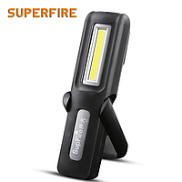 Фонарик многофунциональный аккумуляторный на магните G6 SuperFire 140 Lumen IP43