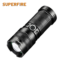 Фонарик ручной аккумуляторный двухсторонний GT60 SuperFire 2600 Lumen IP34