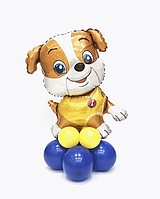 Фольгована куля фігура Кремез Щенячий патруль на стійці з повітряних куль