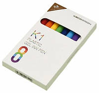 Ручки Xiaomi KACO K1 Candy Color Multicolor Black Gel Ink Pen 8pcs