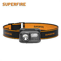 Фонарь налобный аккумуляторный HL23-S SuperFire 350 Lumen IP44