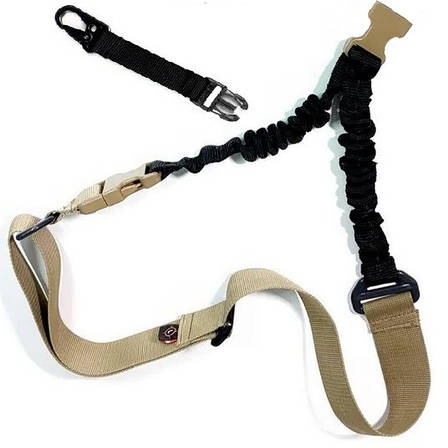 Ремінь для АК одноточковий поліамідний зі швидким скиданням койот (LE2150), фото 2