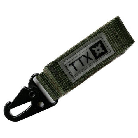 Тренчик (пряжка) з металевим карабіном для системи MOLLE, олива (LE2736), фото 1