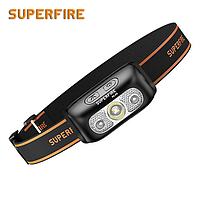 Фонарь налобный аккумуляторный HL05-E SuperFire 120 Lumen IP44