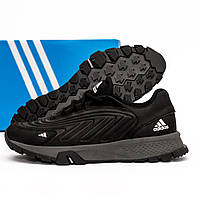 Мужские кожаные кроссовки Adidas Originals Ozelia черные 44