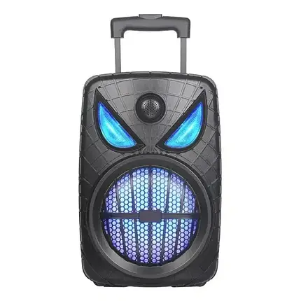 Портативна акустична система Bluetooth колонка з RGB 10W PLM Winso GZ-9908 (8"x1) з мікрофоном караоке, фото 1
