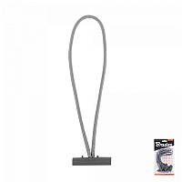 Гумка еластична із засувкою BUNGEE CORD T BAR, довжина 20 см, блістер, BCT1-0420GY-B Perry