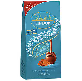 Lindt Lindor Кульки з молочного шоколаду з начинкою з солоної карамелі 137g