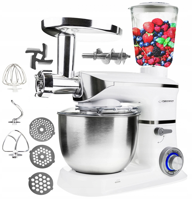 Кухонний комбайн Esperanza EKM 025 Cooking Master 5L Планетарний Тестомес — М'ясорубка Блендер.