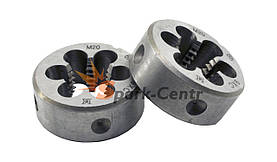 Плашка М20х1,25 з метричною різьбою 9ХС для машинно-ручної роботи