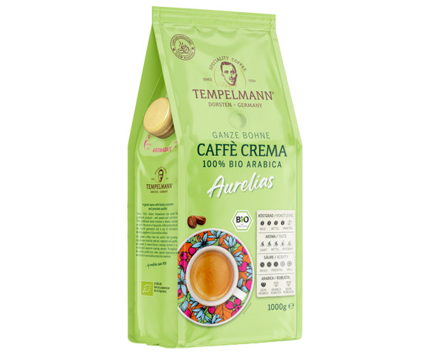 Кава Tempelmann Aurelias 100% біо арабіка, 500г