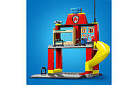 LEGO City Пожежне депо та пожежна машина 153 деталі (60375), фото 5