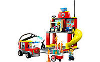 LEGO City Пожежне депо та пожежна машина 153 деталі (60375), фото 8