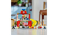 LEGO City Пожежне депо та пожежна машина 153 деталі (60375), фото 4