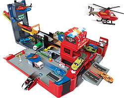 Гровий набір Dickie Toys 2 в 1 Пожежна машина Розгорни місто зі світлом та звуком 49 см (3719005)