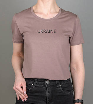 Футболка жіноча Ukraine 2308ж (Уп.4шт M-XXL), Пудра